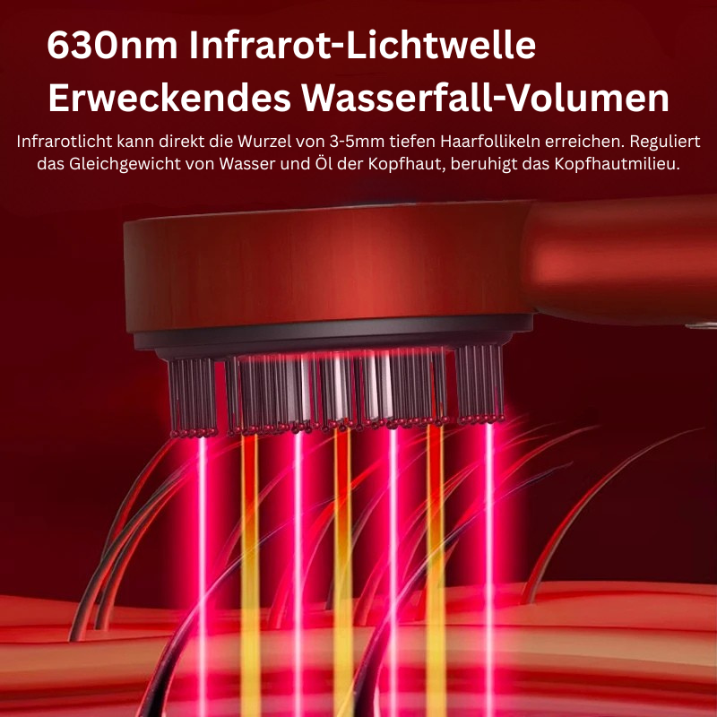 CalmaBrush - elektrische Massagebürste mit sanfter Vibration und wärmendem Licht