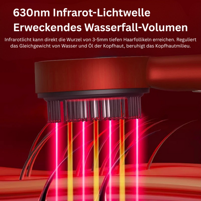 CalmaBrush - elektrische Massagebürste mit sanfter Vibration und wärmendem Licht