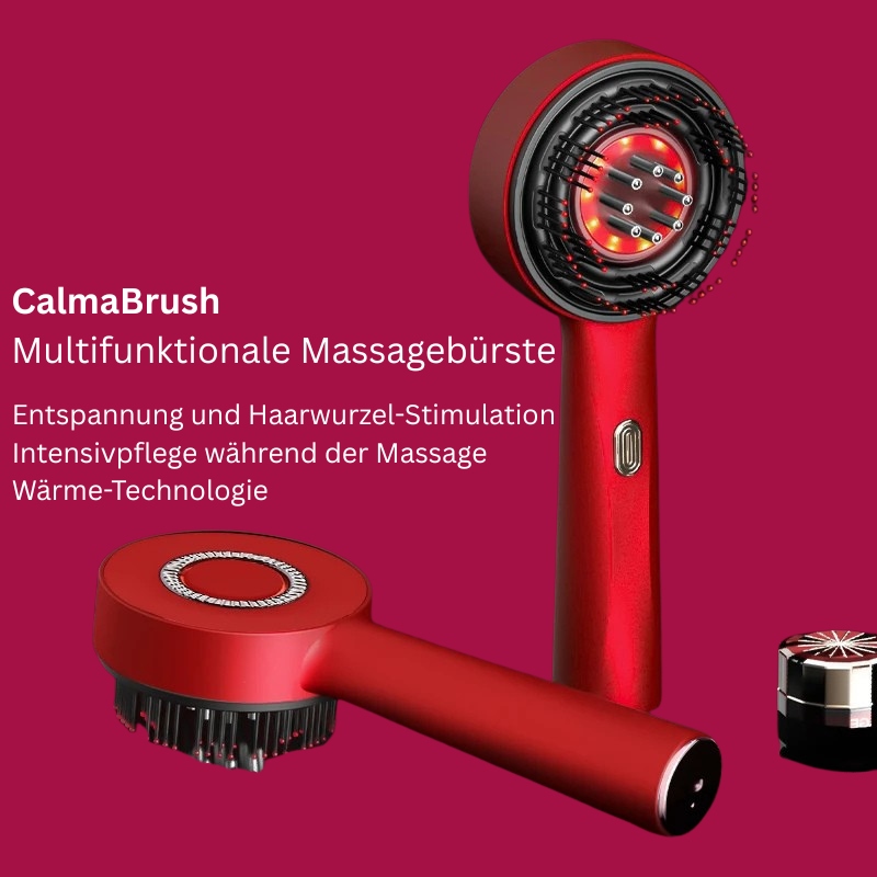 CalmaBrush - elektrische Massagebürste mit sanfter Vibration und wärmendem Licht