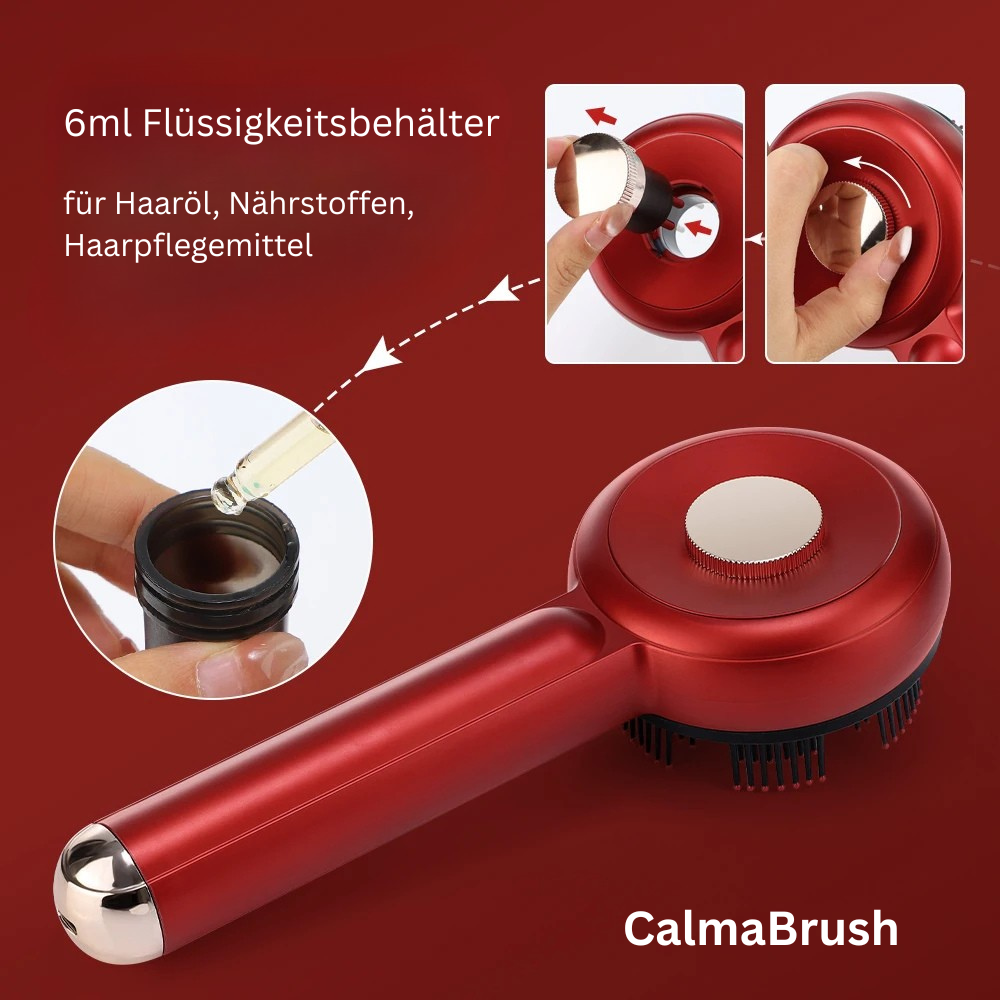 CalmaBrush - elektrische Massagebürste mit sanfter Vibration und wärmendem Licht