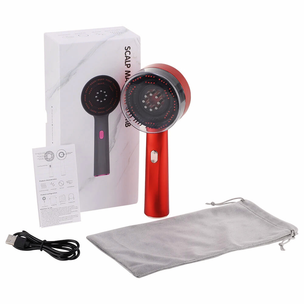 CalmaBrush - elektrische Massagebürste mit sanfter Vibration und wärmendem Licht